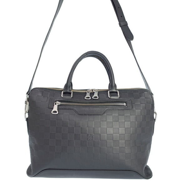 Louis Vuitton Briefcase Bag Avenue Damier Business Infini Black - Picture 1 of 8